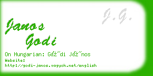 janos godi business card